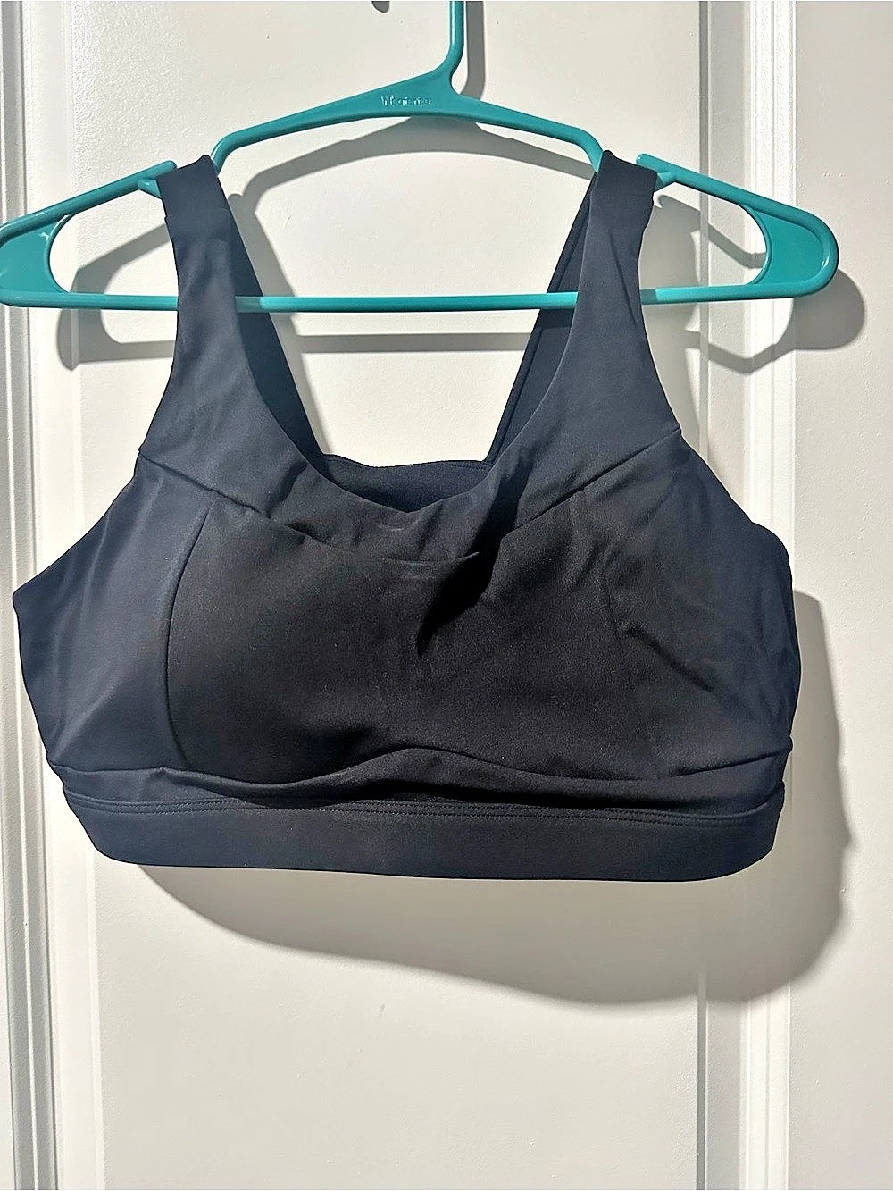 Black Sports Bra Size Large Like New